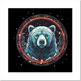 Grizzly Bear in Ornmament , Love Bears Posters and Art